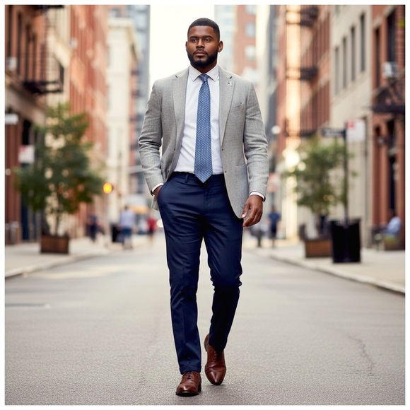 Vineyard Vines Men’s Navy Blue Geometric Tie. 60” x 4” - Picture 13 of 17